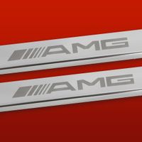 Listwa progowa MERCEDES C W203 AMG Stal nierdzewna 304 połysk 2szt