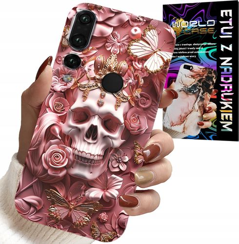 ETUI DO HUAWEI P20 PRO - KOBIECE, MODNE WZORY, CZASZKA W RÓŻE na Arena.pl