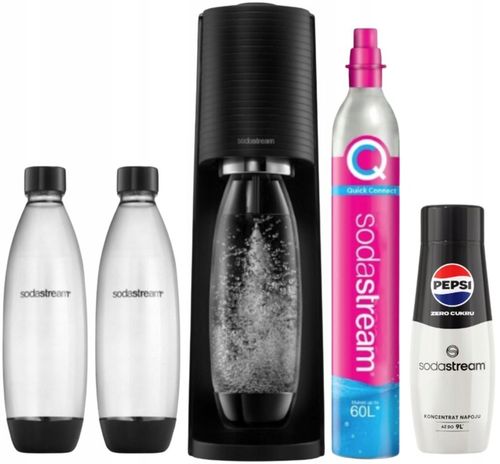 Ekspres SodaStream Terra Black 2 Butelki + Pepsi MAX na Arena.pl