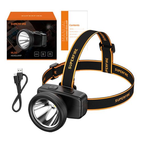 latarka czołowa superfire hl55, 150lm, usb-c na Arena.pl