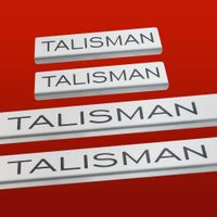 Listwa progowa RENAULT TALISMAN Stal nierdzewna 304 mat z czarnymi literami