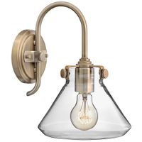 Kinkiet LAMPA ścienna HK-CONGRESS1-A-BC Elstead HINKLEY loftowa OPRAWA szklana patyna przezroczysta