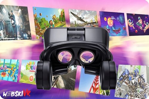 WEBSKI GOGLE OKULARY VR 3D WIRTUALNE DO TELEFONU FILMÓW + SŁUCHAWKI NAUSZNE na Arena.pl