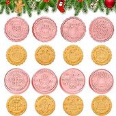 Foremki do wycinania ciastek plastikowe róż 8szt