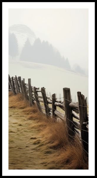 Plakat 50x100cm Spowity Mgłą zdjęcie 3