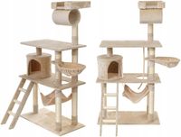 DRAPAK DLA KOTA WIEŻA LEGOWISKO DOMEK Z HAMAKIEM