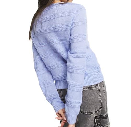 Teksturowany sweter Vero Moda w kolorze pudrowego XS na Arena.pl