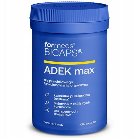 Formeds BICAPS ADEK MAX Witamina A D3 4.000 iu E K2 mk-7 60 kapsułek na Arena.pl