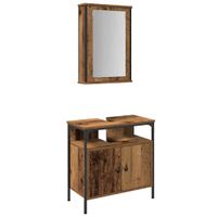 Zestaw mebli łazienkowych 2 pcs Brązowy 60 x 30 x 60 cm