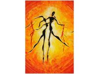 40X60CM AFRYKAŃSCY TANCERZE OBRAZ