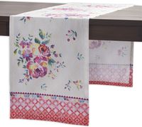 Maison d'Hermine Bieżnik Stołowy Bawełniany Ręcznie Malowany 50x150 cm