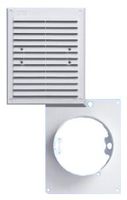 KRATKA Z WYJŚCIEM RUROWYM BIAŁA 175*215MM FI100MM - KRA 043 BI