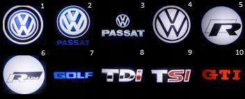 2x LED LOGO PROJEKTOR VW PASSAT GOLF EOS JETTA SHARAN TIGUAN TOUAREG TOURAN na Arena.pl