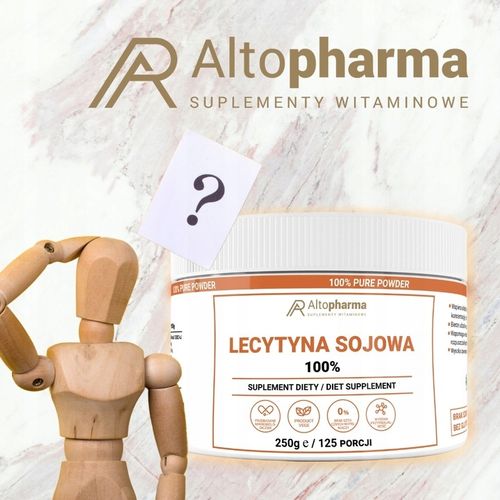 LECYTYNA SOJOWA 100% w proszku KONCENTRACJA STRES PAMIĘĆ Alto Pharma 250G na Arena.pl
