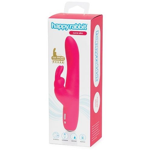 wibrator króliczek slimline curve rabbit vibrator pink happy rabbit na Arena.pl