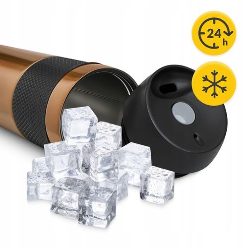 KUBEK TERMICZNY TERMOS GORĄCE NAPOJE DO 12H-24H KAWA HERBATA SZCZELNY 450ml na Arena.pl