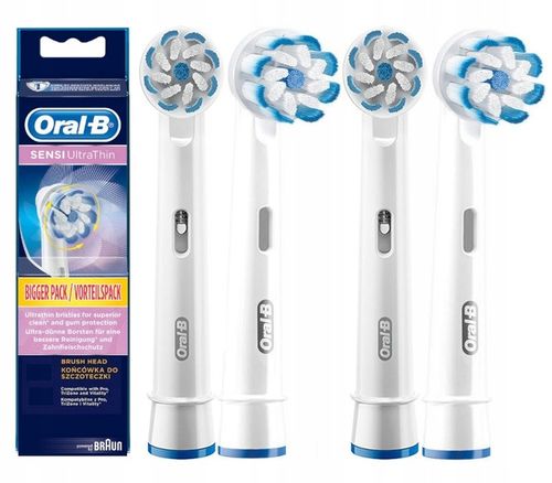 4X ORYGINALNA KOŃCÓWKA BRAUN ORAL-B SENSI ULTRATHIN DO SZCZOTECZKI na Arena.pl