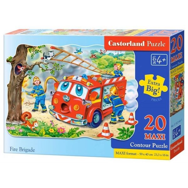 Puzzle 20el.maxi fire brigade CASTOR zdjęcie 1
