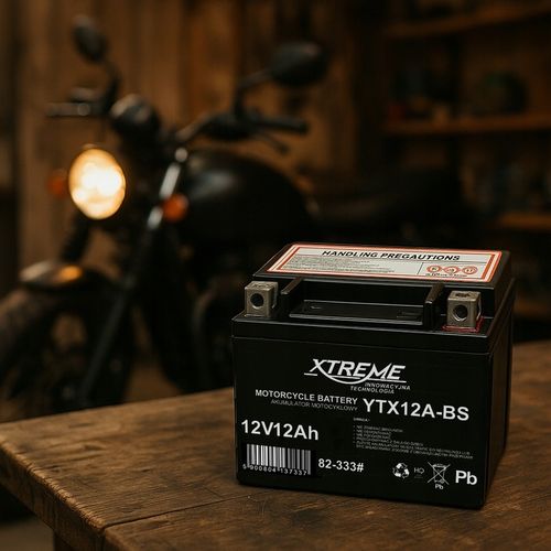 AKUMULATOR MOTOCYKLOWY XTREME 12V 12Ah (WYMIAR 14Ah) BEZOBSŁUGOWY SKUTER na Arena.pl