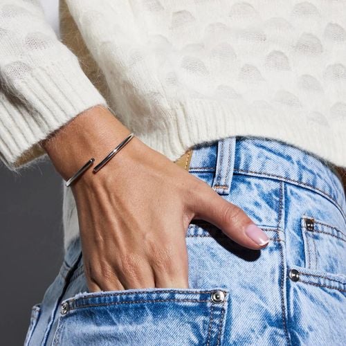 srebrna bransoletka sztywna bangle - bsc6465 na Arena.pl