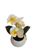 Sztuczna Orchidea Oświetlenie LED Sztuczne Kwiaty Rośliny w Doniczce 21 cm