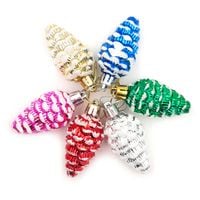 BOMBKI na choinkę SZYSZKI zawieszki choinkowe do stroika 6 szt