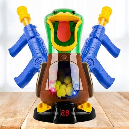 GRA GŁODNA KACZKA XXL STRZELANIE DO CELU DLA DZIECI 2 PISTELETY 24 KULKI na Arena.pl