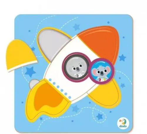DODO. Puzzle sorter mini 5 elementów, rakieta na Arena.pl