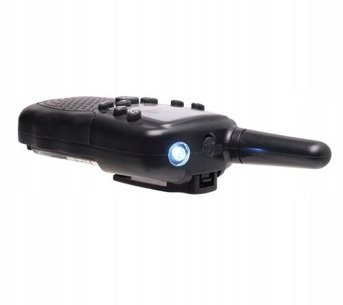 WALKIE TALKIE DLA DZIECI KRÓTKOFALÓWKA 2 SZT. ZASIĘG 3KM LATARKA CZARNE na Arena.pl