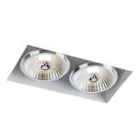 Wpust LAMPA sufitowa YATOMI 7365 Shilo prostokątna OPRAWA podtynkowa OCZKA regulowane białe