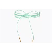 naszyjnik choker delikatny - miętowy n526m