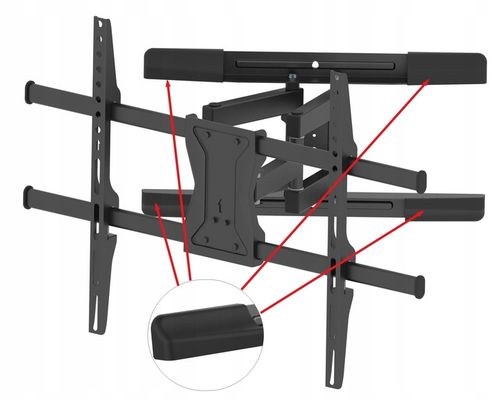 Extra Mocny Uchwyt do Telewizora 43-90 cali 70kg Wieszak TV na Arena.pl