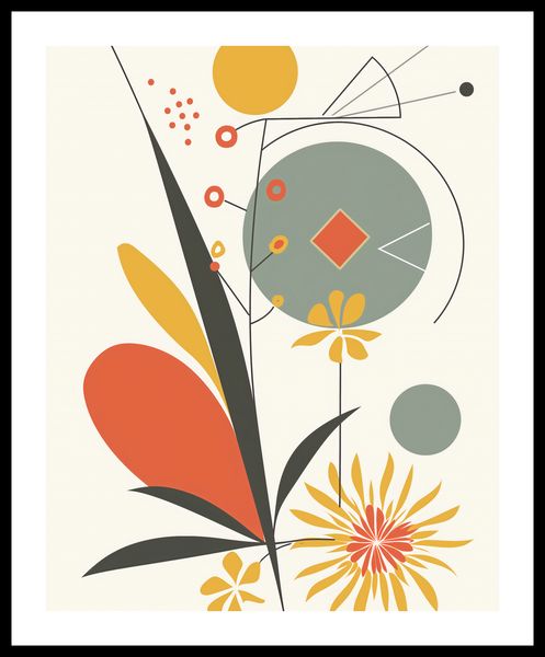 Plakat 40x50cm Geometryczny Ogród zdjęcie 3