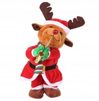 Figurka NORIMPEX renifer 36 cm dźwiękowa świetlna