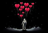 Plakat 100x70cm Astronauta Własnych Celi