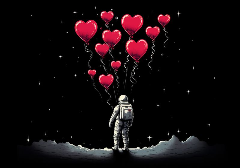 Plakat 100x70cm Astronauta Własnych Celi zdjęcie 1