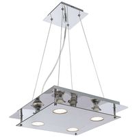 LAMPA wisząca NAOMI 2648 Rabalux kwadratowa OPRAWA zwis przydymiony chrom