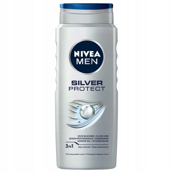 NIVEA żel pod prysznic Silver Protect 4 x 500ml zdjęcie 2