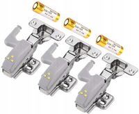 ZESTAW LAMPEK LAMPKA DO SZAFKI NA ZAWIASY LED 3X