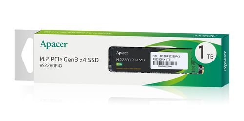 Dysk SSD Apacer AS2280P4X 1TB M.2 2280 PCIe NVMe Gen3 x4 (2100/1700 MB/s) na Arena.pl