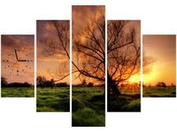 105CM 150CM ZEGAR 5 ELEM WIECZORNA PRZECHADZKA DRUK OBRAZ