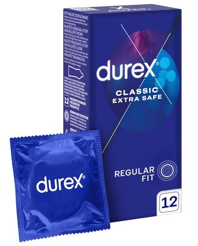 DUREX Extra Safe 12szt Pogrubiane + Żel Intymny Nawilżający 50Ml na Arena.pl