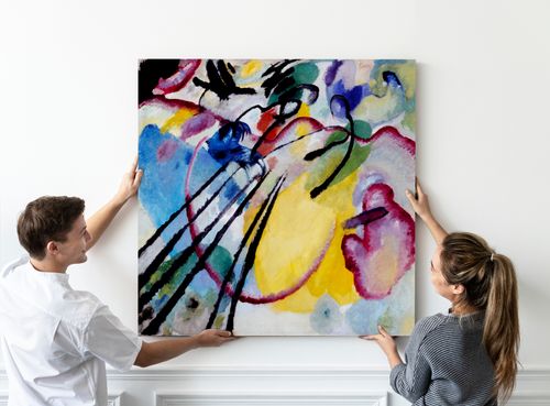 Obraz na płótnie Kandinsky reprodukcje 70x70 cm na Arena.pl