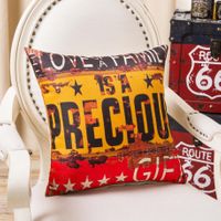 Poszewka na poduszkę z napisami Is'A 45x45cm