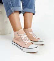 Jasnoróżowe wysokie trampki Eliska 37
