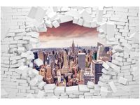 OBRAZ CITY VIEW CEGŁA KAMIENIE WIDOK