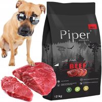 PIPER FRESH BEEF 12kg ŚWIEŻA i SUSZONA WOŁOWINA SUCHA KARMA DLA PSA
