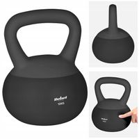 Soft Kettlebell 10kg Rebel miękkie PCV bezpieczne ciche hantel do