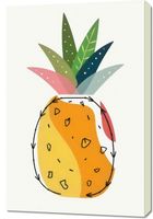 Obraz 60x90cm Nowoczesny Owoce I Ananas I Pop Art Vintage do Salonu