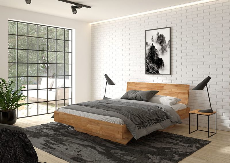 Łóżko dębowe FLOW Classic 160x200 zdjęcie 12